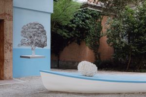 Exhibition view: Oto Hudec, _Floating Arboretum_, Slovak Pavilion, The 60th International Art Exhibition, La Biennale di Venezia, Venice (20 April–24 November 2024). Courtesy La Biennale di Venezia. Photo: Matteo de Mayda.